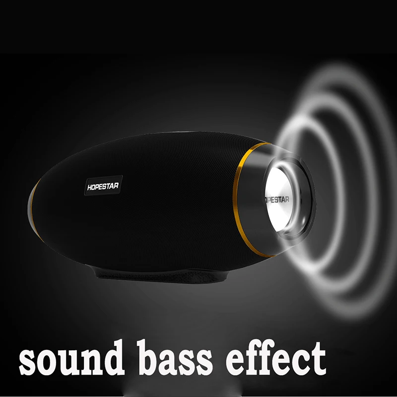 HOPESTAR Wireless portable Bluetooth 2.1 Speaker 20W Waterproof Outdoor Bass Effect with Power Bank