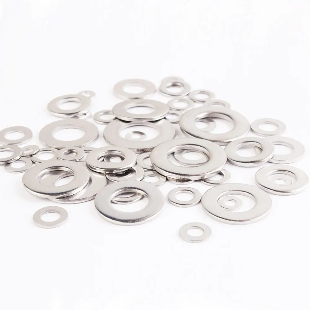 105Pcs Gasket Metal Washer Portable Shim Stainless Steel Fastener