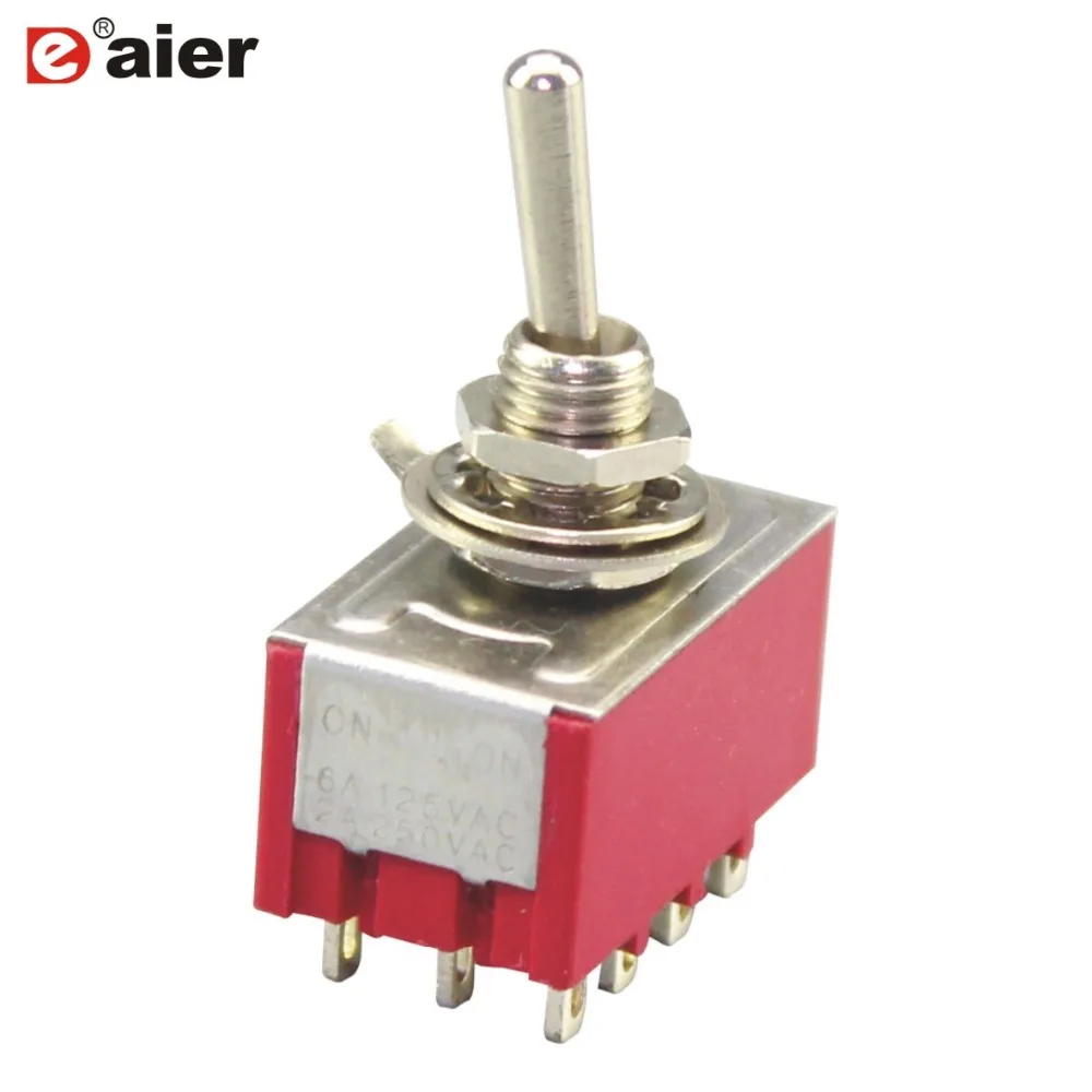 50PCSMTS403RMTS4PDTONOFFONToggleSwitch4PoleDoubleThrow3