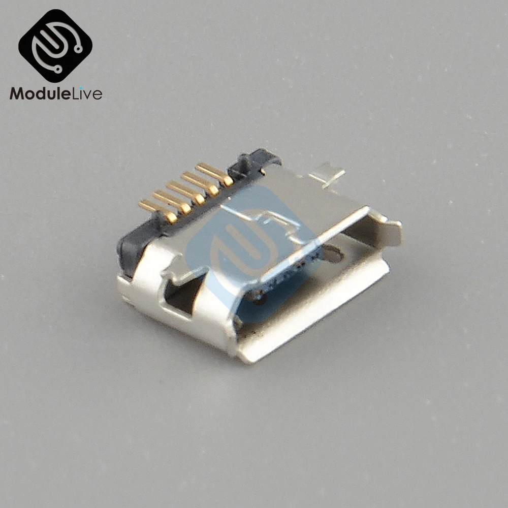 10 шт. 5 контактный разъем Micro USB Type B 5P|Соединители| |
