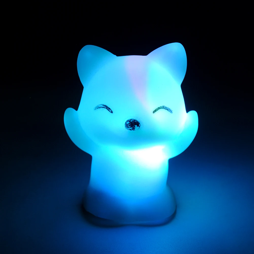 

7 Changing Colors LED Night Light Fox Shaped LED Night Light Party Home Decoration Lamp Nightlight Great Gift For Kids