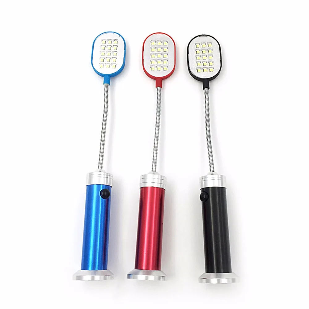 

2018 Flexible Magnetic Base Computer Table Working Light Lamp 15 LED Study Flashlight
