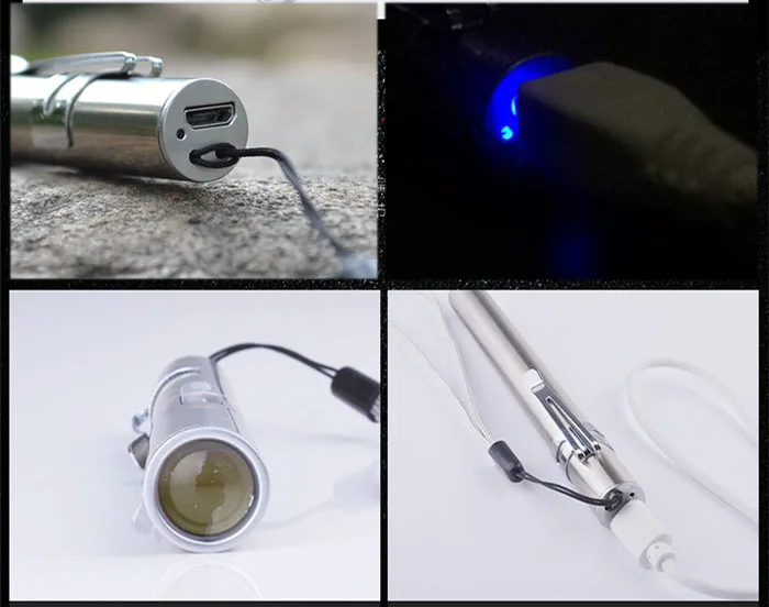 Светодиодный фонарик перезаряжаемый через USB мощный водонепроницаемый|mini cree|mini