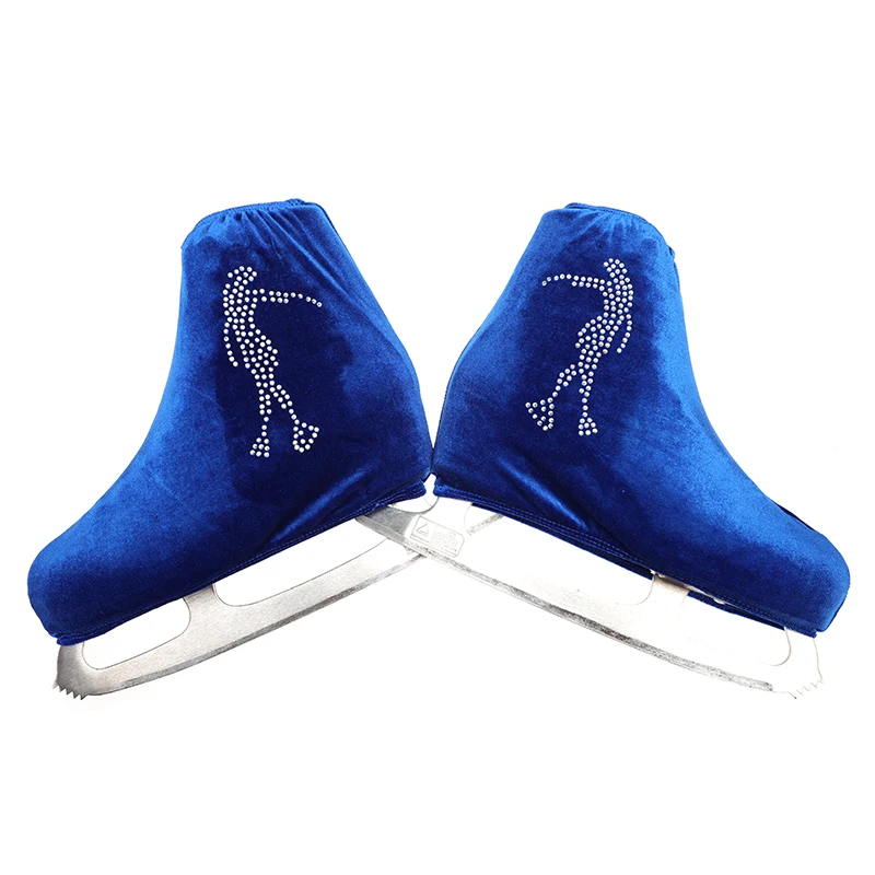 Nasinaya Figure Skating Competition Shoe Cover Children's Velvet Adult Protective Roller Accessories Shiny Rhinestone