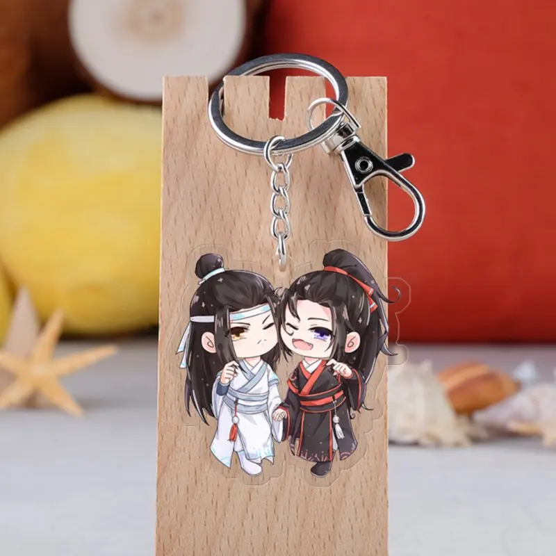 Аниме Mo Dao Zu Shi брелок модный мультфильм Grandmaster of Demonic Lan Wangji Wei Wuxian автомобильный брелок Подвеска ювелирные изделия - Цвет: 3696