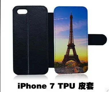 2D сублимационный пустой флип кейс из искусственной кожи + ТПУ чехол для IPhone 11 PRO 6 7