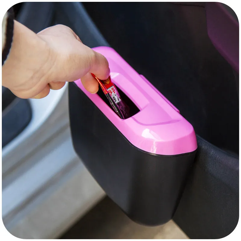 

Car Garbage Can Mini Suspension Trash Can Car Storage Box Trash Bin Car Interior Accessories Glove Compartment