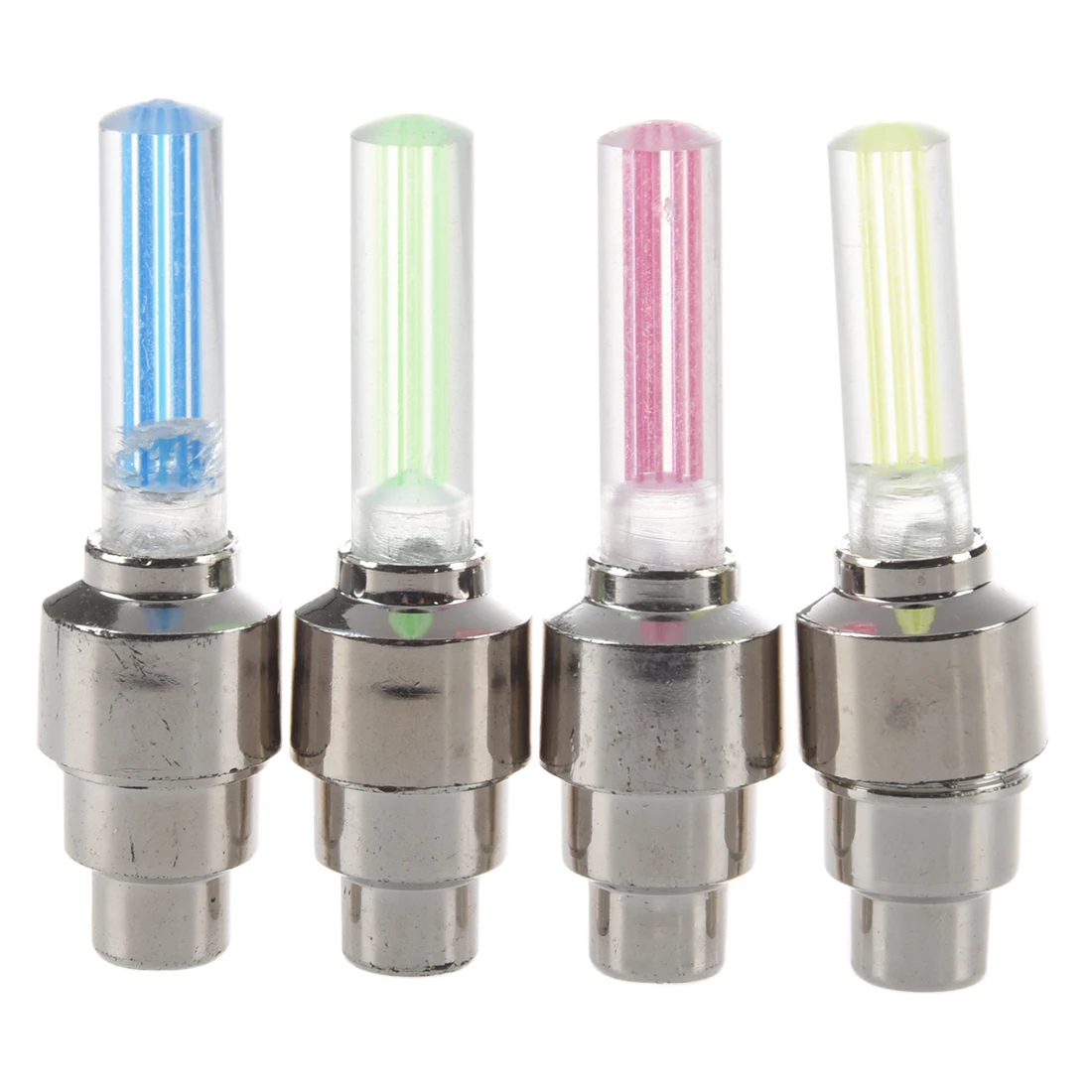 4x LED Tire Wheel Light Lamp Valve Cap Valve Light for Bike Motorcyclein Bicycle Light from