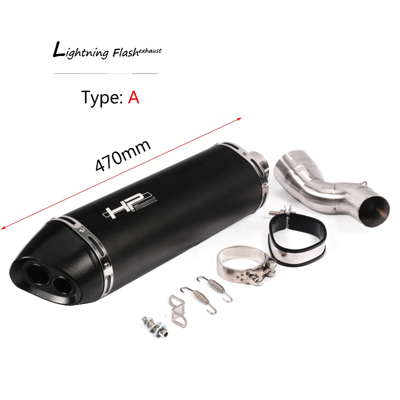 Para 2013-2016 BMW R1200GS aventura tubo de escape de deslizamiento en la motocicleta de medio de 51mm Dual-salida cola escapar DB asesino