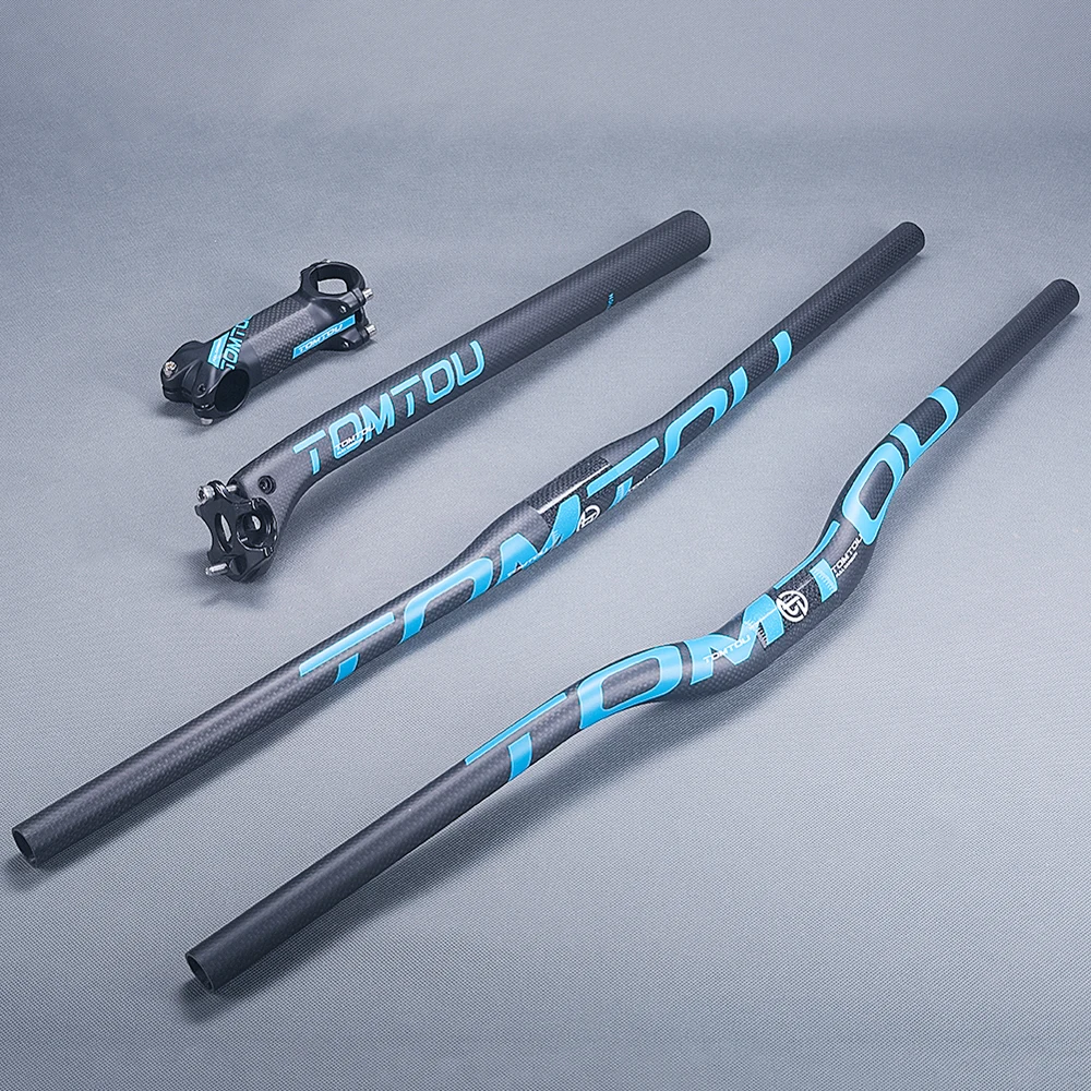 TOMTOU 3 كيلو الكربون الألياف دراجة هوائية جبلية المقود + الخلف Seatpost + الجذعية MTB المقاود مجموعات دراجة أجزاء ماتي الأزرق- TB9T34 TOMTOU 3 كيلو الكربون الألياف دراجة هوائية جبلية المقود + الخلف Seatpost + الجذعية MTB المقاود مجموعات دراجة أجزاء ماتي الأزرق- TB9T34