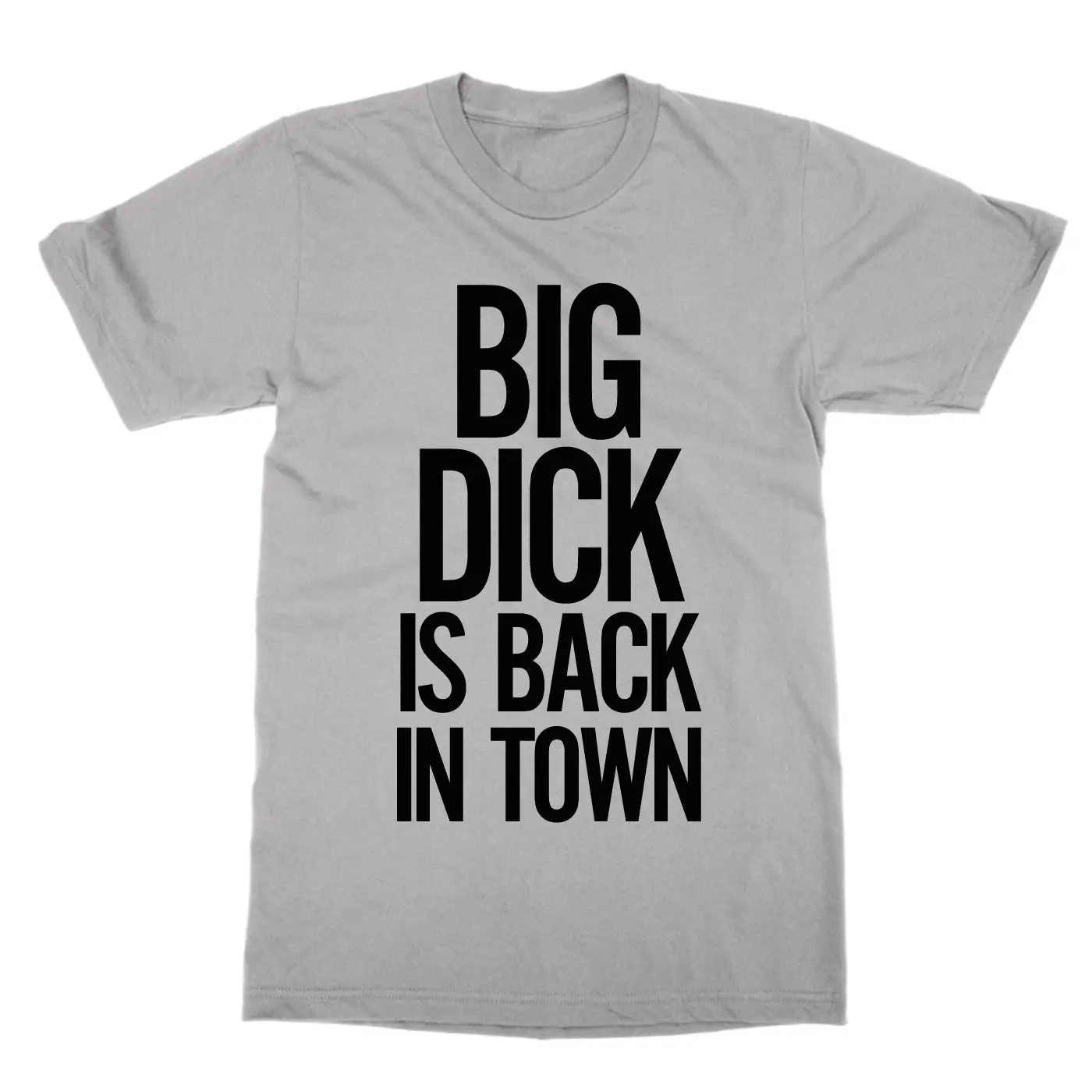 Футболка унисекс Big Dick is Back in Town забавная футболка с оленем грубая синяя | Футболки -32937261940