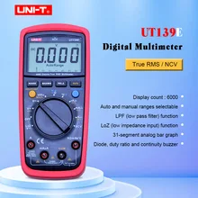 UNI-T UT139E Цифровой мультиметр автоматический диапазон True RMS метр Ручной тестер LPF фильтр пропуска LoZ низкое сопротивление Вход