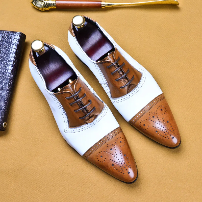 Men Dress Shoes Genuine Cow Leather Brogue Wedding Shoes Mens Casual Fats Shoes Black Burgundy Oxford Shoes For Men Spring Men Dress Shoes Genuine Cow Leather Brogue Wedding Shoes Mens Casual Fats Shoes Black Burgundy Oxford Shoes For Men Spring