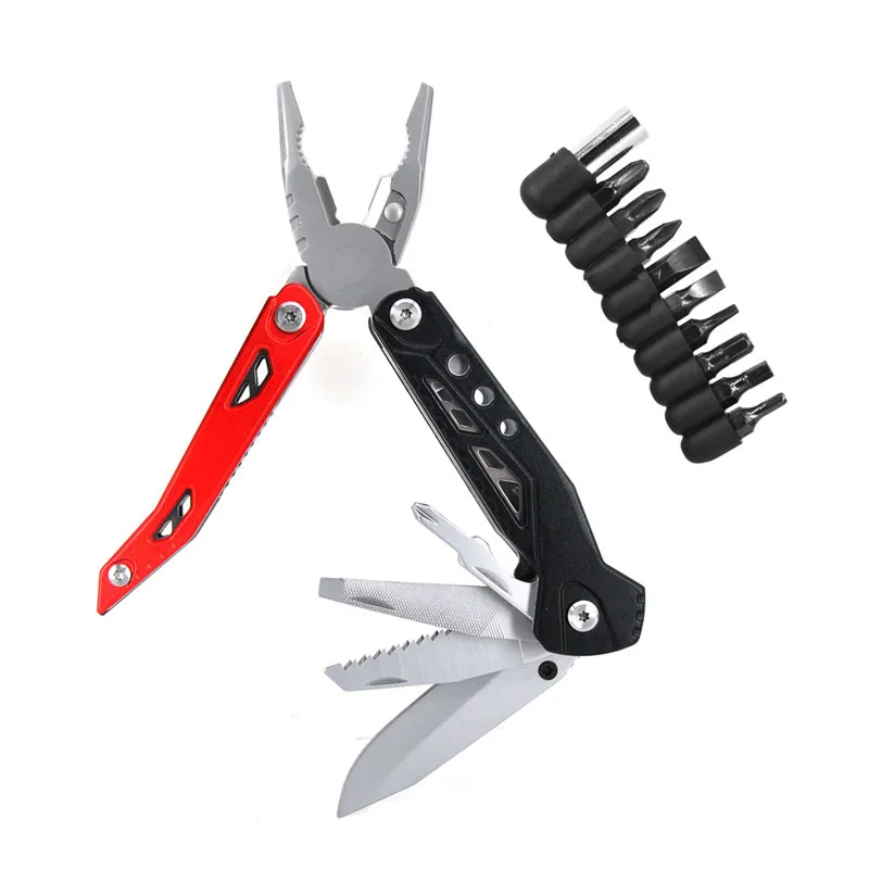 

Multitool Folding Pocket Camping Outdoor Survival hunting Screwdriver Kit Bits Knife Bottle Opener Hand Tools