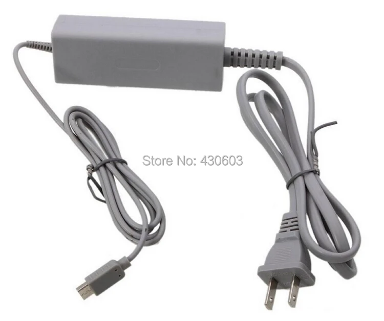 

US Type Home Wall Charger Adapter Power Supply for Nintendo Wii U Gamepad Grey adapter charger console charger