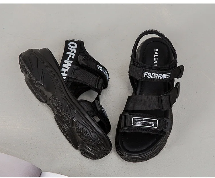 Г., новые повседневные женские сандалии толстые нижние сандалии на платформе обувь с открытым носком в Корейском стиле женские повседневные сандалии с пряжкой для женщин, K04