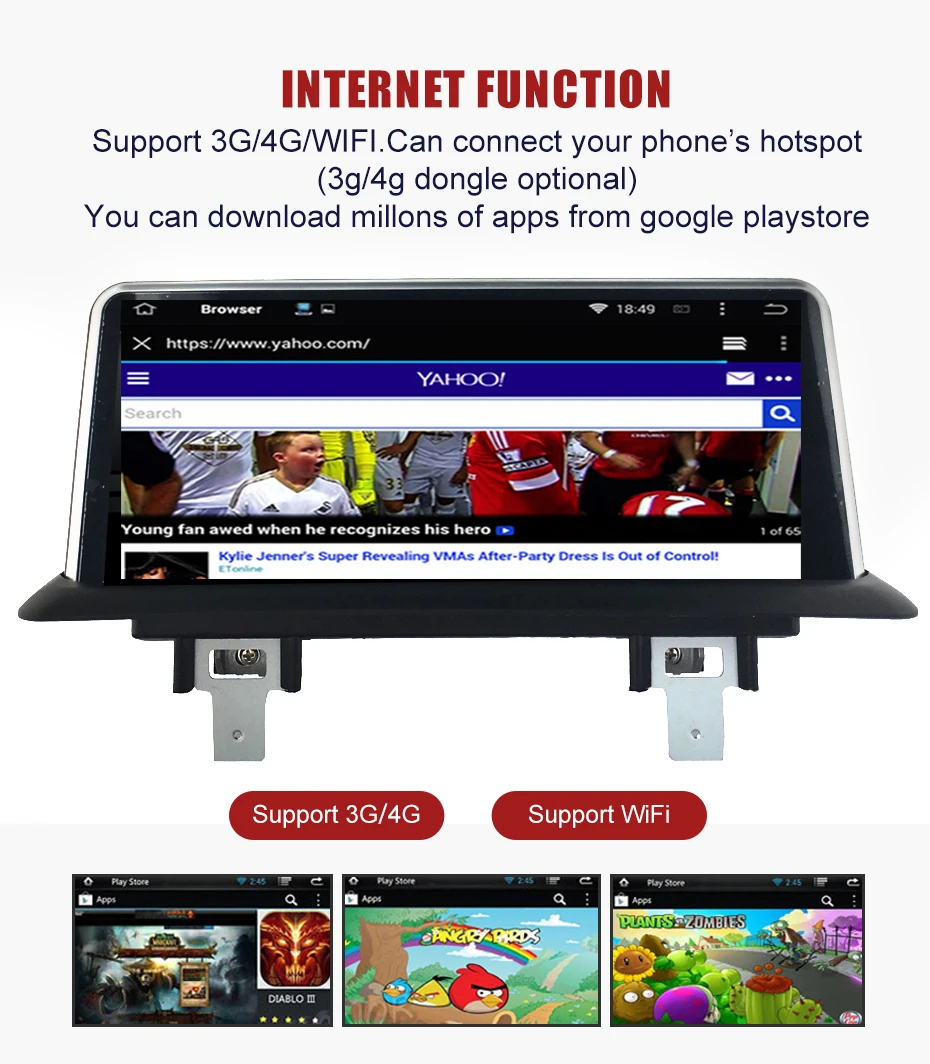 Flash Deal KANOR 10.25" IPS screen 6 Core 2+32G Android 8.1 car gps navigation multimedia palyer for BMW E87 2006-2012 with Idrive 4