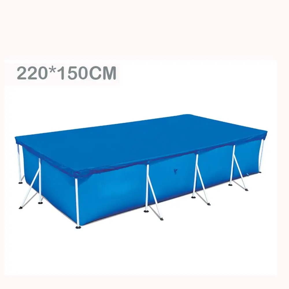 Canvas Cover Swimming Pool Large Size Cloth Lip Cover Dustproof Floor Cloth Mat Cover for Outdoor Villa Garden Pool Rectangular - Цвет: 01