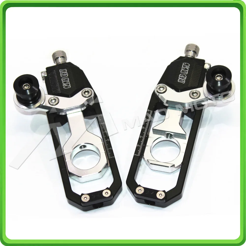 Motorcycle Chain Tensioner Adjuster With Paddock Bobbins Kit For Suzuki Gsxr600 Gsxr750 2006