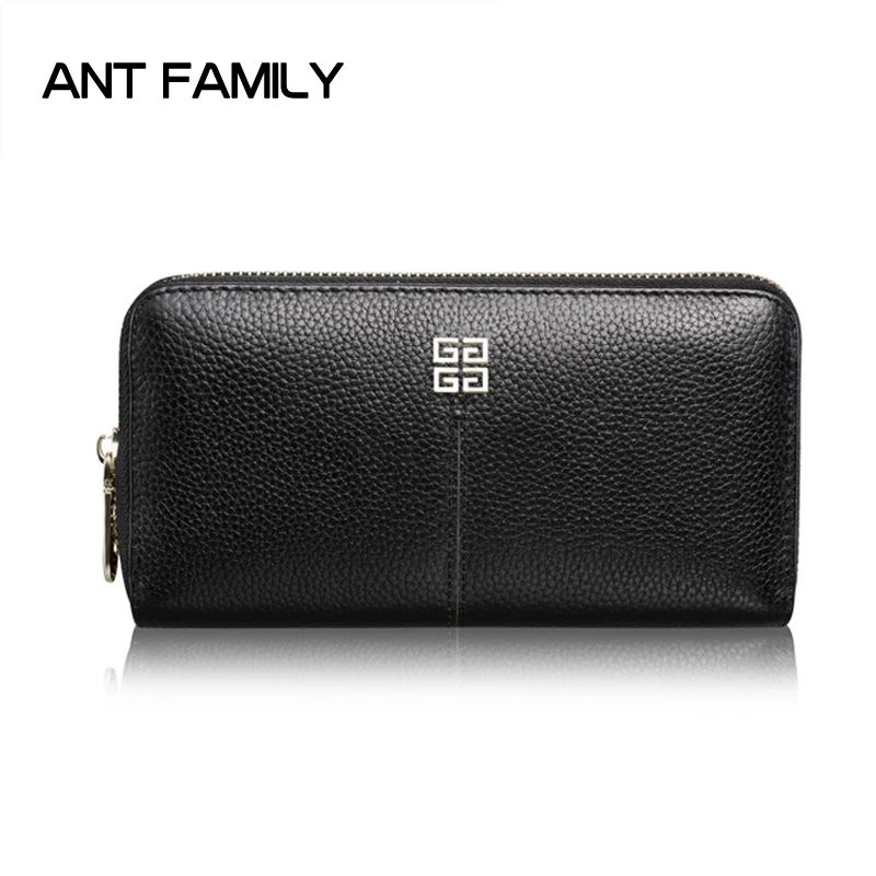 Women Wallets Genuine Leather Wallets Women 2017 Long Zipper Wallet High Quality Female Card Holder Wallets