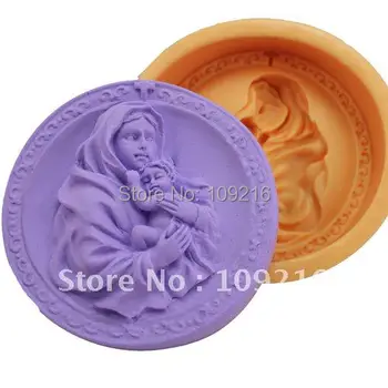 

1pcs Mother Embracing Child (R0649) Silicone Handmade Soap Mold Crafts DIY Mold