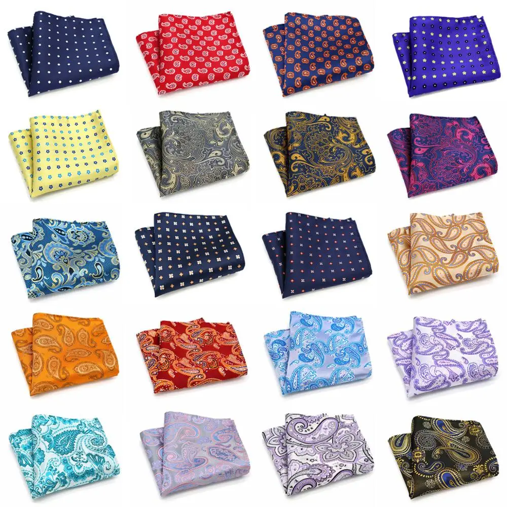 Фабрика Для мужчин эксклюзивная Шелковый Пейсли платок в цветочки Hanky элегантный Для мужчин Роскошные полотенце для сундуков Свадебная деловая Вечеринка платок