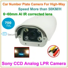 Lihmsek 6-60 мм объектив 700TVL аналоговый номерной знак с камерой для высокой дороги/мотора, высокоскоростная камера номерного знака транспортных средств