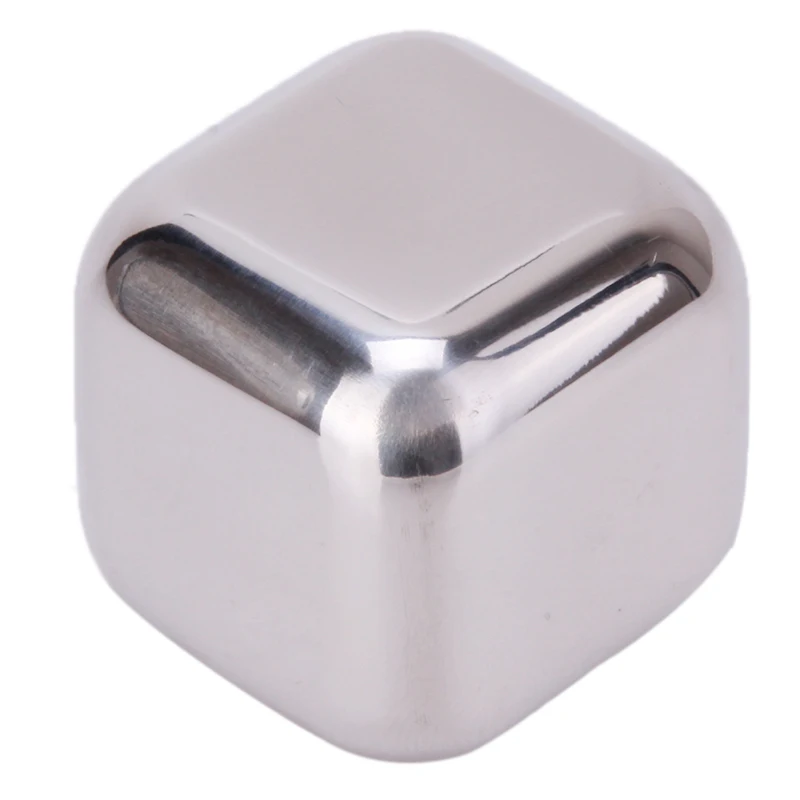 Stainless Steel Ice Cubes Reusable Chilling Stones For Whiskey Wine Keep Your Drink Cold Longer Metal Cubes|Охладители и
