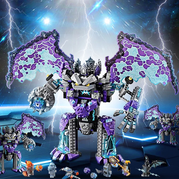 

Gifts For Boys LEPIN NEXO KNIGHTS Series Ultimately destroy rock giant Model Building Blocks Legoe Creative Toys For Children