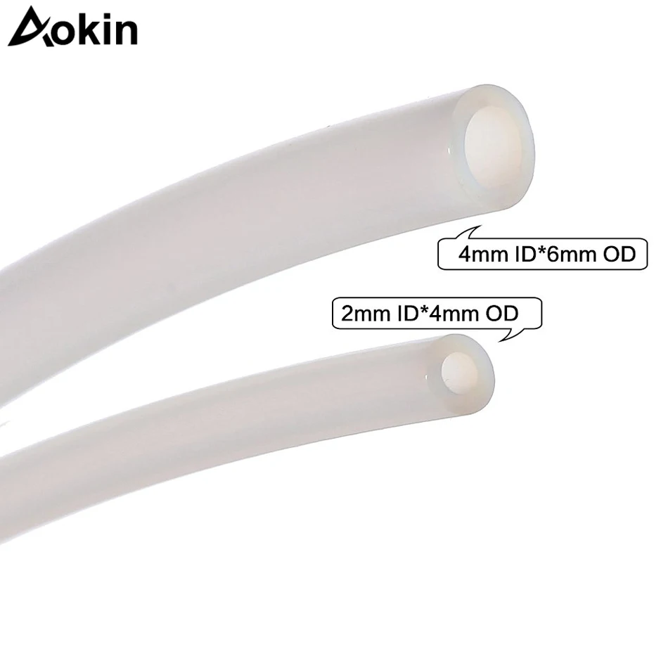 

1M PTFE Tube Clear Teflon PiPe to J-head hotend RepRap Rostock Bowden Extruder Throat For filament 1.75/3.0mm ID 2mm 3mm OD 4mm