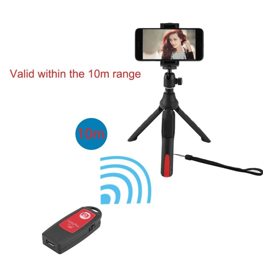 

Selfie Stick Tripod Stand 4 in 1 Extendable Monopod Wireless Shooting Phone Mount Tripod Sports Camera Bracket with 10M Range