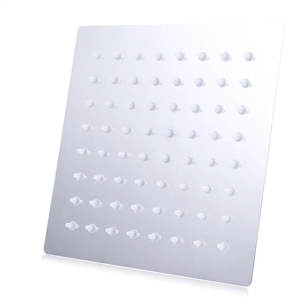 

6 Inch Stainless Steel Ultra-Thin Plate Top Shower Head With Silicone Nozzle Anti-Rust Adjustable Water Flow Household Tools