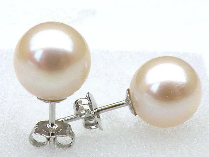 

7mm AAA+++ PERFECT ROUND WHITE AKOYA PEARLS STUD EARRING 14K/20 SOLID GOLD