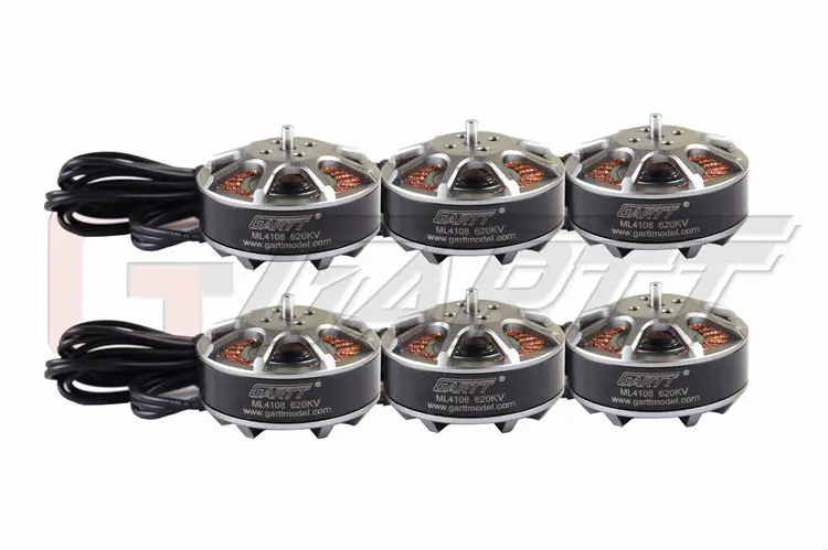 6pcs GARTT ML 4108 620KV Brushless Motor For Multi-rotor Quadcopter Hexacopter RC Drone