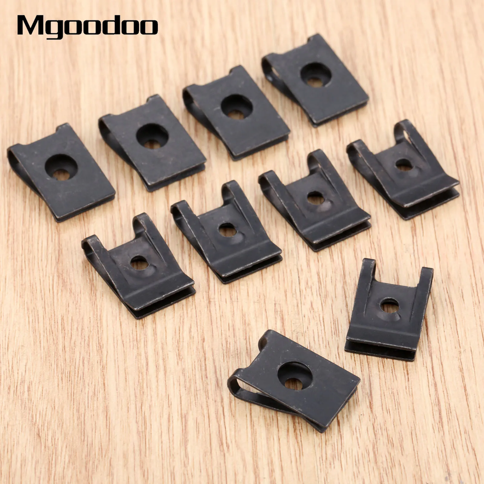 Bumper U Type Clips Doors Panel Fender Guard Clamp 3MM Interior Metal Car