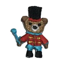 MOQ100pcs оптовый низкой цене пользовательские медведь вышивка патчи для одежды и Шапки с обслуживанием OEM