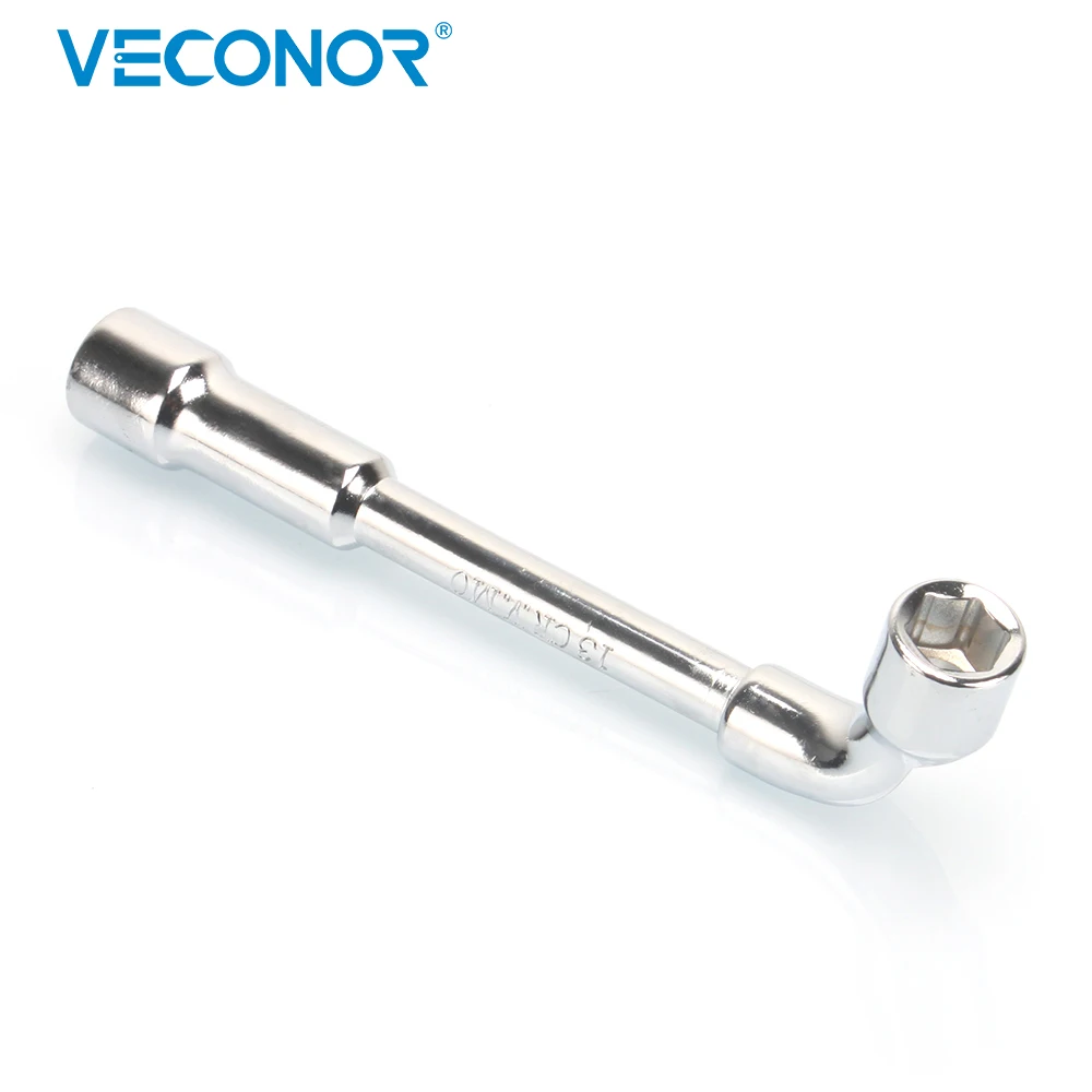

13mm L Type Angled Socket Wrench Spanner With Thru Hole, Chome Vanadium