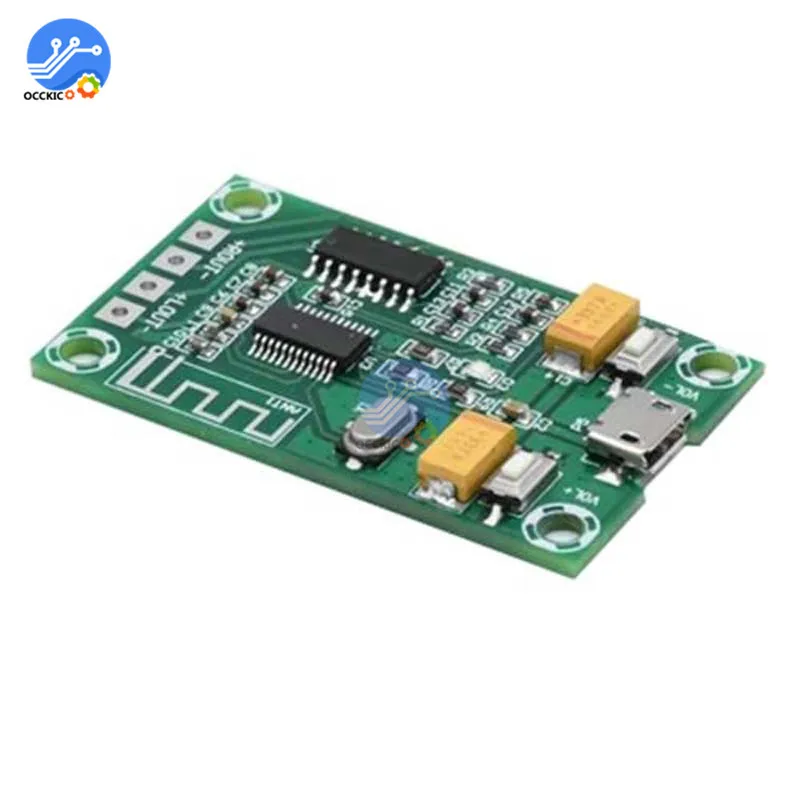 

PAM8403 5V Bluetooth Digital Audio Amplifier Board 3W+3W 2 Channel Class D Volume Control Micro USB Bluetooth Amplificador