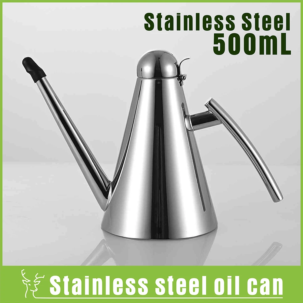 Kitchen Bottle Oil Pot Cook Tool Stainless Steel Oil Cans Leak proof