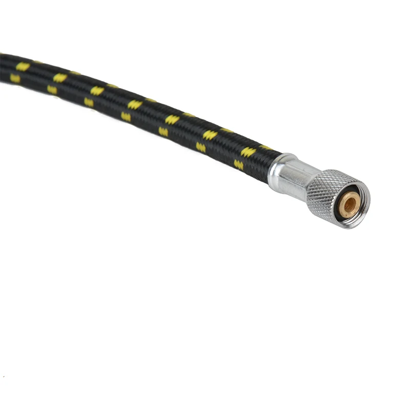 OSSIEAO 1pc 6FT 1.8m Braided Airbrush Compressor Air Hose Tool 1/8"-1/4" Adaptor Fitting