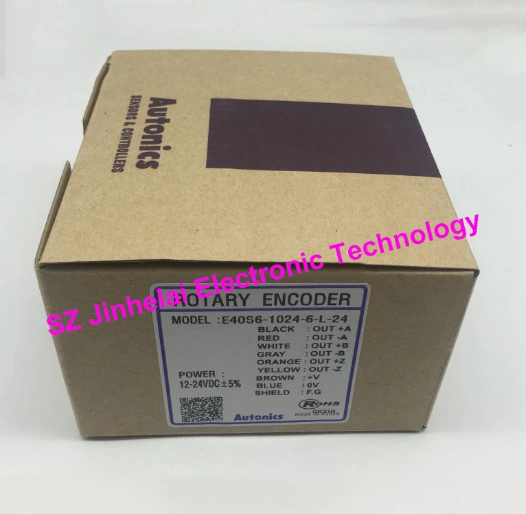 E40S6-1024-6-L-24 New and original AUTONICS Incremental rotary encoder 12-24VDC E40S6-1024-6-L-24 New and original AUTONICS Incremental rotary encoder 12-24VDC