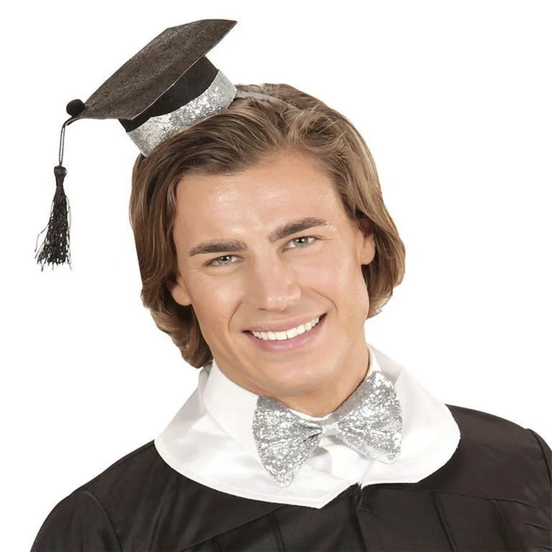 

Graduate Student Hat Head Buckle Headband Package Bow Tie Shoulder Graduation Supplies Graduation Decoration Party Photo Props