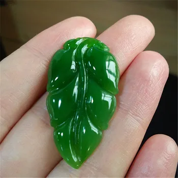 

Lixin natural jade and jade jade pendant jade pendant wholesale leaves Russian descendants of royal families