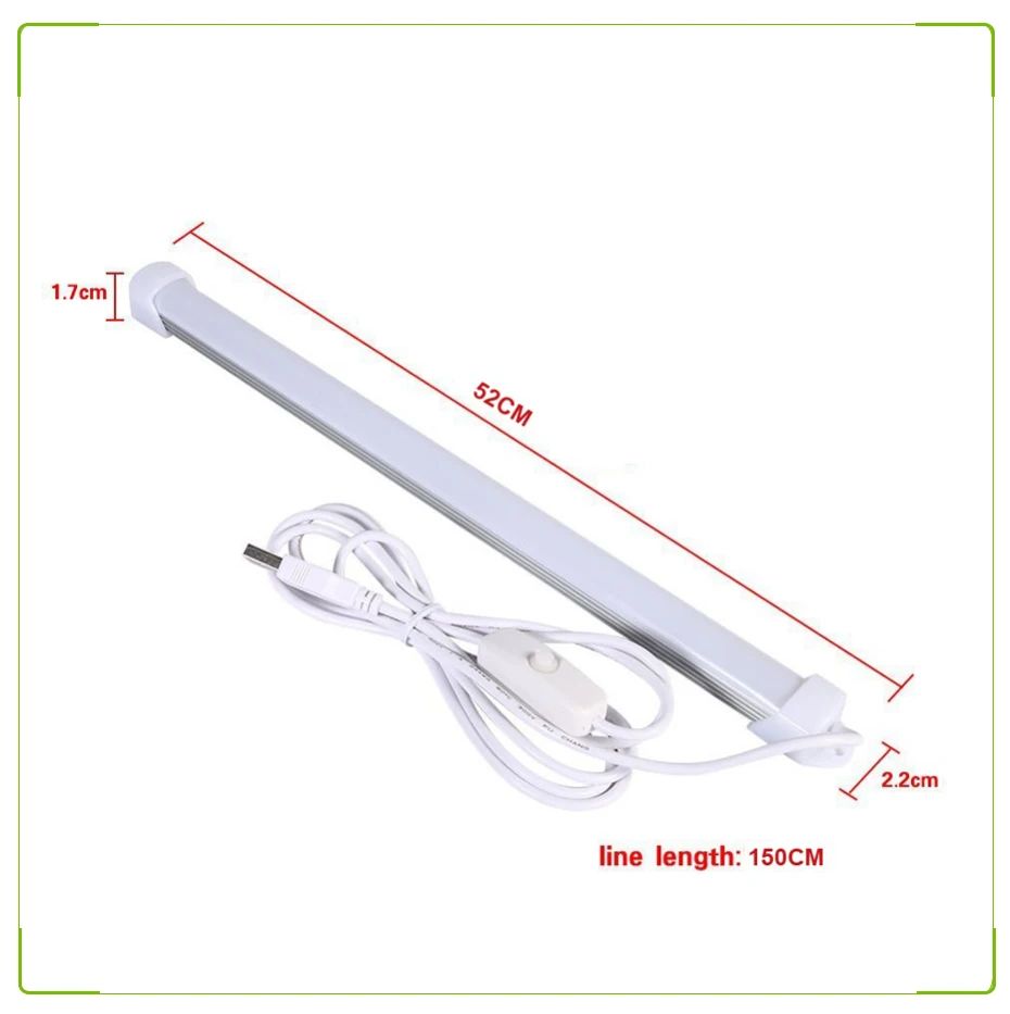 RAYWAY USB светодиодный свет бар DC 5 В 5730 Светодиодная алюминиевая полоса лампа для чтения шкаф светодиодная подсветка полосы лампы с