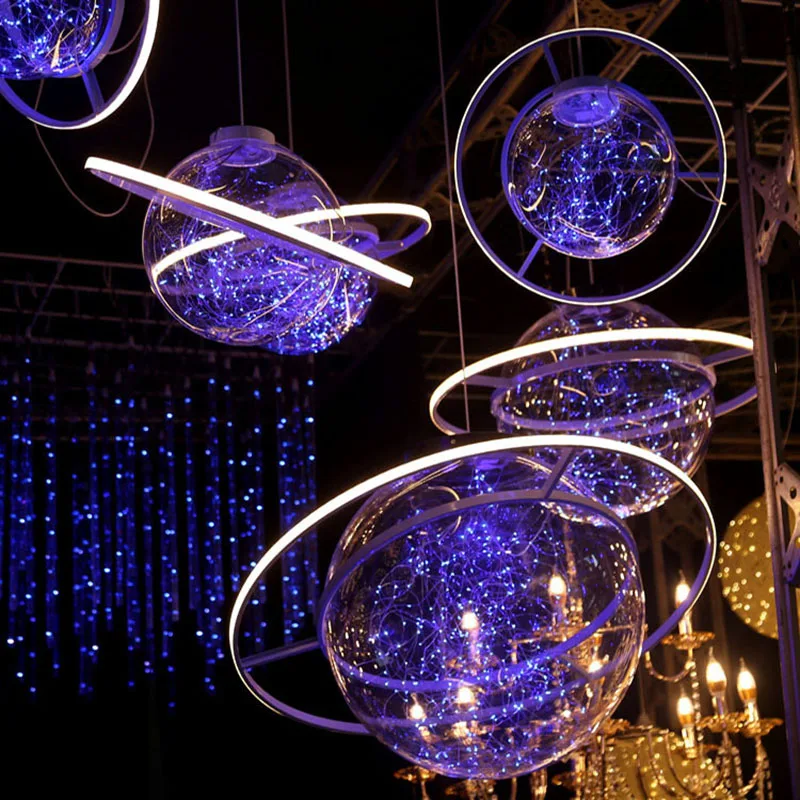 

Wedding Decoration hanging starry props space ball fantasy starry wedding arrangement chandelier window decoration ceremony ball