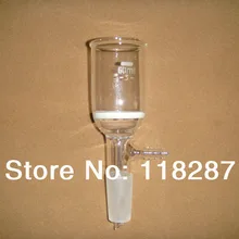 60 мл, 24/40, воронка из стекла Buchner с боковым рычагом, фильтр грубой очистки 3#, шарнирное соединение, лабораторная стеклянная посуда, лабораторная воронка