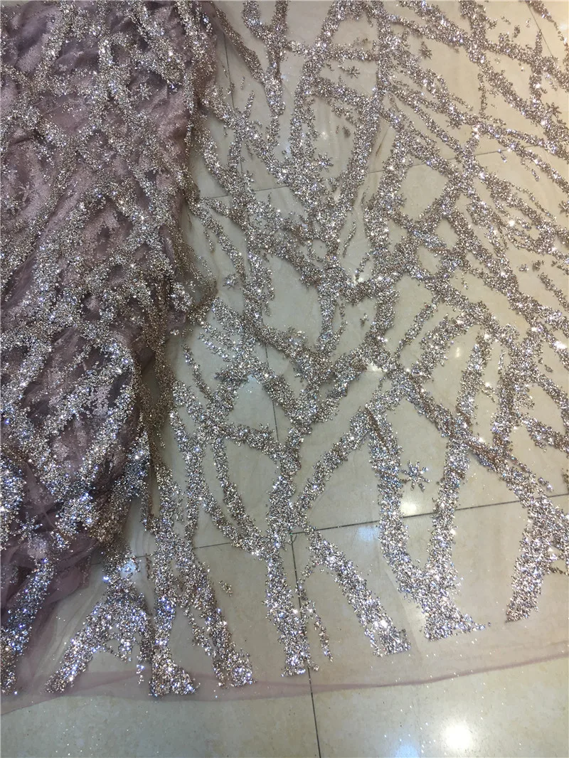 

5yards nude color spot glued glitter print african mesh tulle lace fabric for sawing/party dress/evening dress