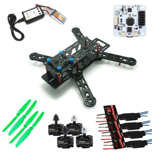 

QAV250 Carbon Fiber ARF Combo EMAX MT2204 12A ESC CC3D Flight Control Board