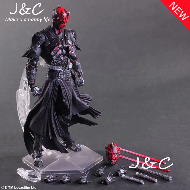 

Play Arts Star War Darth Maul PA Black Knight Darth Vader Imperial Stormtrooper 27cm PVC Action Figure Doll Toys Kids Gift