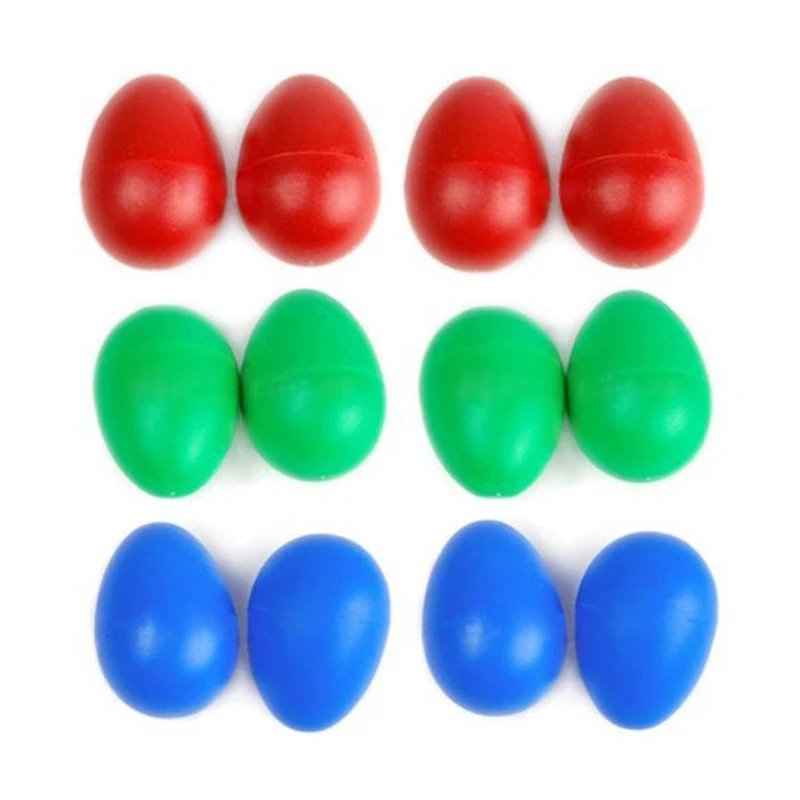5 шт. (пластиковые ударные игрушка, музыкальное яйцо maracas яичные шейкеры игрушки для детей 12 шт. (случайный цвет)